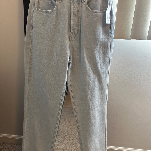 NWT PAC SUN HIGH RISE DAD JEANS  RELAXED STRAIGHT LEG BUTTON FLY, 26 - Picture 1 of 4